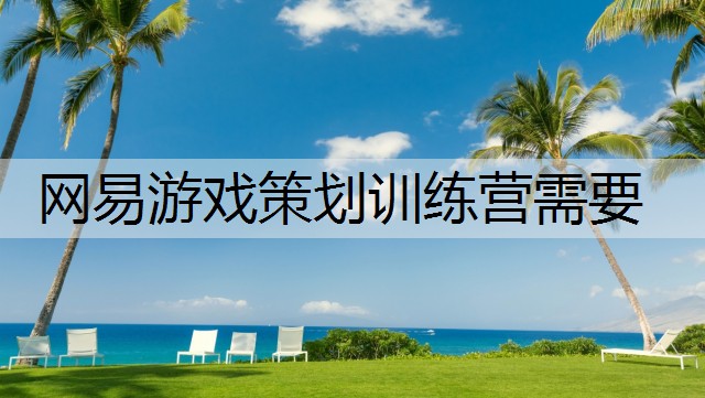 网易游戏策划训练营需要